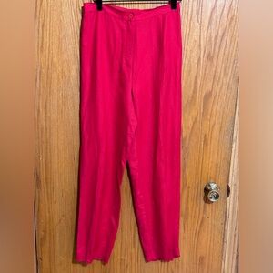 Worthington Sz 6 linen‎ blend trouser pants 90s